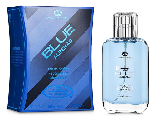 Perfume Al-rehab Blue Edp 50ml Para Homens E Mulheres