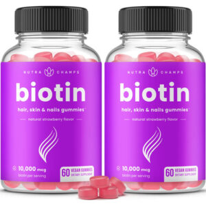 Gomas De Biotina Nutrachamps 10.000 Mcg De Alta Potência (pa