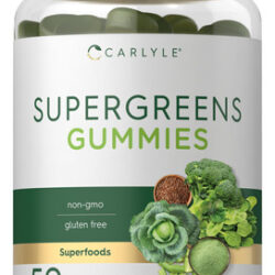 Suplemento Carlyle Supergreens Gummies, Glúten Vegano Não Tr