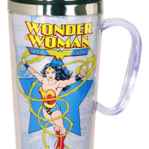 Caneca De Viagem Isolada Spoontiques Wonder Woman Coffee Cof