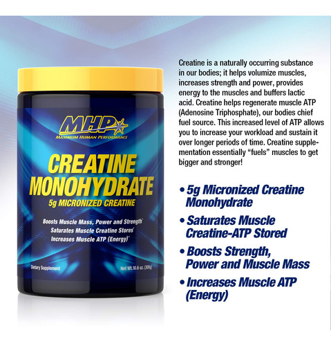 Suplemento De Creatina Micronizada Maximum Human Performance - Imagem 3