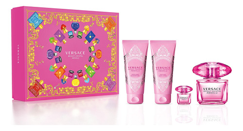 Conjunto De Presente Versace Bright Crystal Absolu Edp 90ml