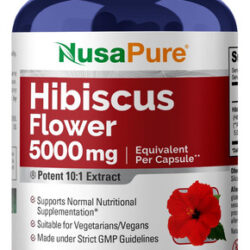 Suplemento Nusapure Hibiscus Flower 5000 Mg 200 Cápsulas