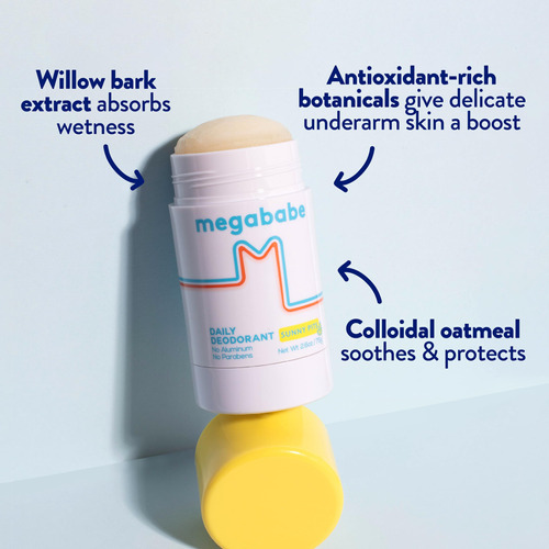 Desodorante Megababe Daily Sunny Pits Sem Alumínio 75ml - Imagem 3