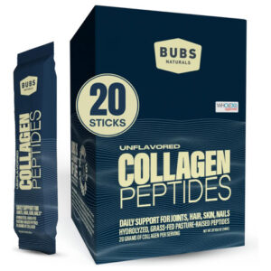Peptídeos De Colágeno Em Pó Bubs Naturals Unflavred 20 Stick