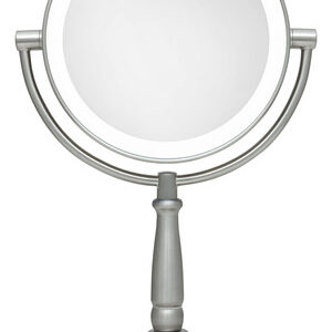 Espelho De Maquiagem Zadro 9 Led Redondo Com Luzes 5 E 10x/1