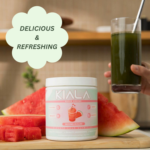 Suplemento Kiala Nutrition Super Greens Powder Melancia - Imagem 6