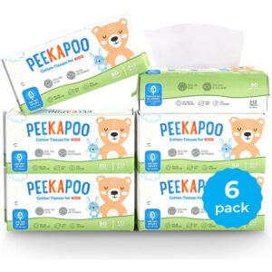 Lenços De Algodão Peekapoo Use Hypoall Úmido Ou Seco Sem Per