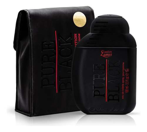 Perfume Creation Lamis Pure Black Eau De Toilette 100ml For - Imagem 3