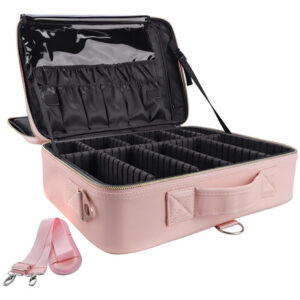 Estojo De Viagem De Maquiagem Gzcz De Grande Capacidade Impe