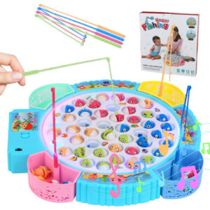 Conjunto De Jogos De Pesca Magnética Quadpro Com 45 Peixes E