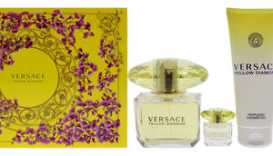 Conjunto De Presente Perfume Versace Yellow Diamond 100ml Pa
