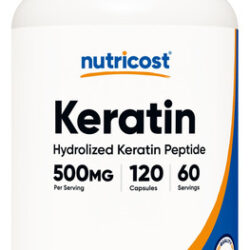 Suplemento Nutricost Peptídeo Hidrolisado De Queratina 500mg