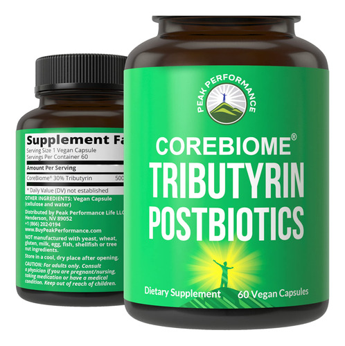 Suplemento Peak Performance Corebiome Tributyrin 30ml