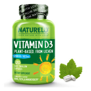 Suplemento Naturelo De Vitamina D3 2500 Ui À Base De Plantas
