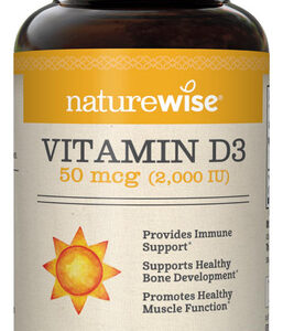 Suplemento Naturewise Vitamin D3 2000iu Para 1 Ano De Fornec