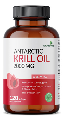 Suplemento De Óleo De Krill Antártico Futurebiotics 2000 Mg - Imagem 5
