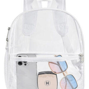 Mochila Transparente Branca Impermeável Aprovada Pelo Uspecl