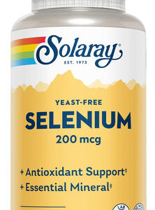 Suplemento Solaray Selenium 200mcg Vegano E Não Transgênico