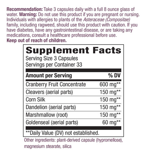Suplemento Nature"s Way Premium Blend Urinary Com Cranberry - Imagem 5