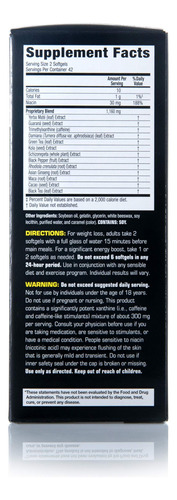 Suplemento De Perda De Peso Zantrex Black 84 Comprimidos - Imagem 3