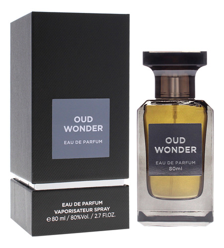 Perfume Fragrance World Oud Wonder Eau De Parfum 80ml For Me - Imagem 4
