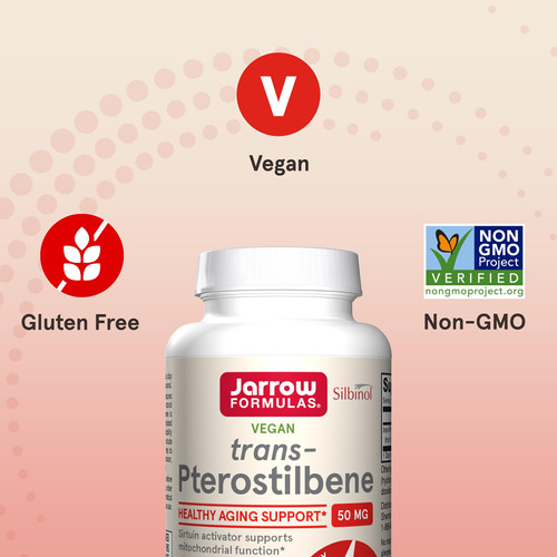 Jarrow Formulas Pterostilbeno 50 Mg 60 Cápsulas Vegetais - Imagem 5