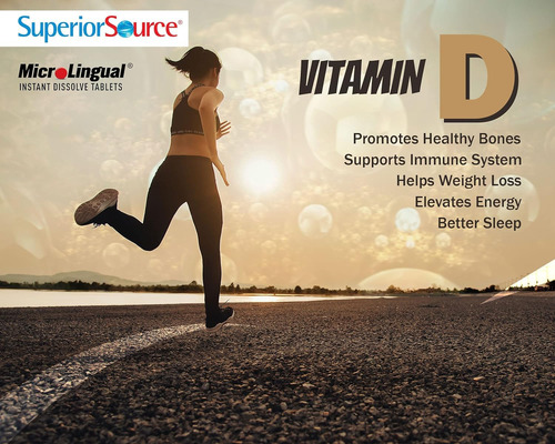 Vitamina D3, 10000 Ui, Comprimidos Sublinguais Super Source - Imagem 9