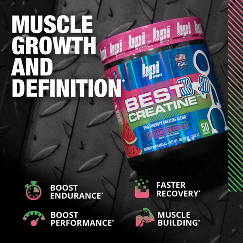 Suplemento Bpi Sports Best Creatina Watermelon 50 Porções - Imagem 2