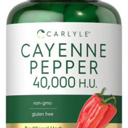 Suplemento Cápsulas De Pimenta Caiena Carlyle 450 Mg 40.000