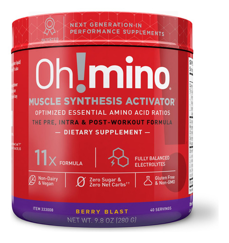 Suplemento De Treino Oh! Mistura Energética De Aminoácidos 2