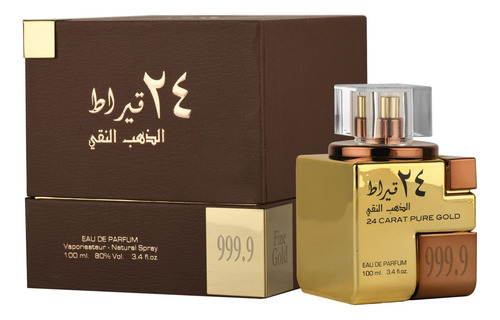 Perfume Lattafa 24 Carat Pure Gold Eau De Parfum 100ml Unise - Imagem 2