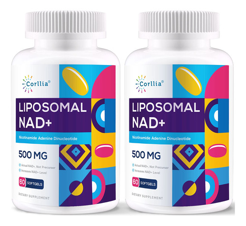 Suplemento Corllia Lipossomal Nad+ 500 Mg Com Tmg 250 Mg Sof