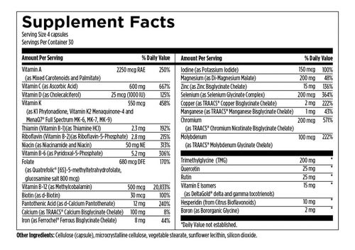 Designs De Suplementos Para Saúde Dfh Complete Multi 120 Cap - Imagem 4