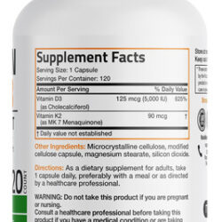 Suplemento De Vitamina K2 Bronson (mk7) Com D3 Não Transgêni