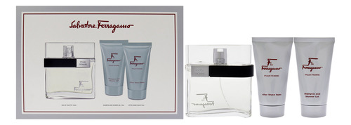 Conjunto De 3 Peças De Perfume Salvatore Ferragamo F For Men