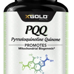 Suplemento X Gold Health Pqq, Cápsulas Vegetais De 20 Mg (12