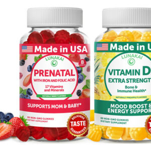 Pacote De Suplementos Lunakai Prenatal E Gomas De Vitamina D