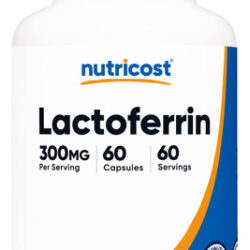 Suplemento Nutricost Cápsulas De Lactoferrina 300 Mg 60 Porç