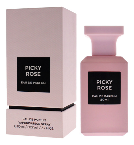 Perfume Fragrance World Picky Rose Eau De Parfum 80ml For Wo - Imagem 3
