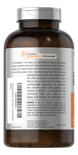 Suplemento De Cálcio Horbäach 600mg Com Vitamina D3 500 Cáps - Imagem 3