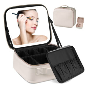 Bolsa De Maquiagem Az Gogo Travel Com Espelho Iluminado E Or