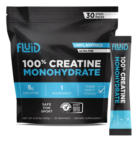 Fluido Monohidratado De Creatina Ultrafino Micronizado 150ml