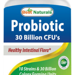 Probiótico Best Naturals 10 Cepas 30 Bilhões De Cfu 120 Cáps