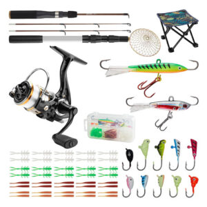 Ice Fishing Rod Reel Combo Gonex 28 Medium Light Carbon