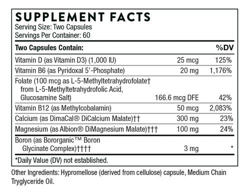 Suplemento Thorne Oscap Bone Health Com Cálcio E Vitamina D - Imagem 6