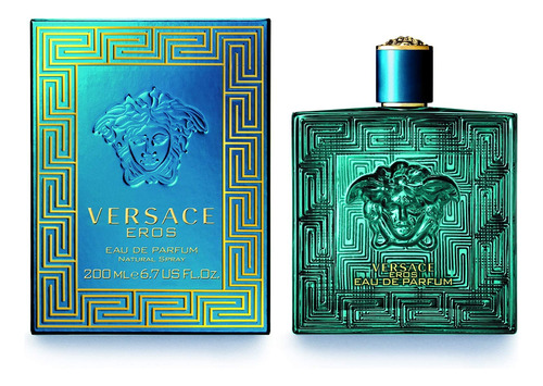 Perfume Versace Eros Eau De Parfum 200ml Para Homens - Imagem 2