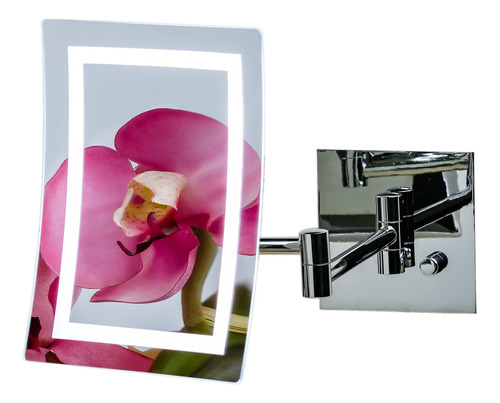 Espelho De Maquiagem Ovente Lighted Wall Mount 7x Magnifier