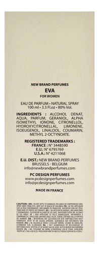 Perfume New Brand Eau De Parfum 100ml Para Mulheres - Imagem 6