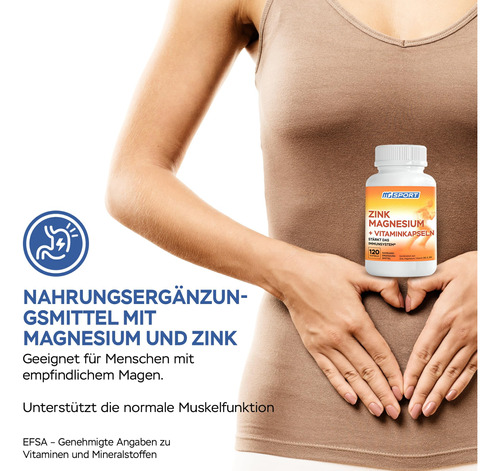 Suplemento Zmg Magnésio Zinco Com Vitaminas B6, B9 120 Cápsu - Imagem 7